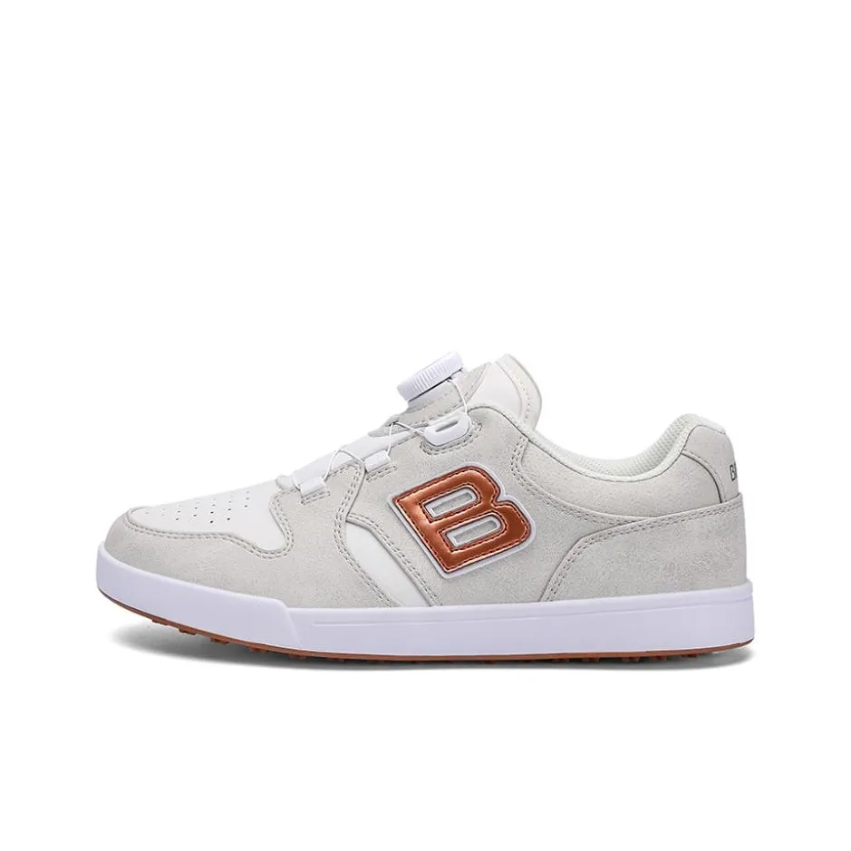 Birdie Abrasion Resistant Balance Lightweight Rebound Low Top Golf Shoes Women's Beige Gold