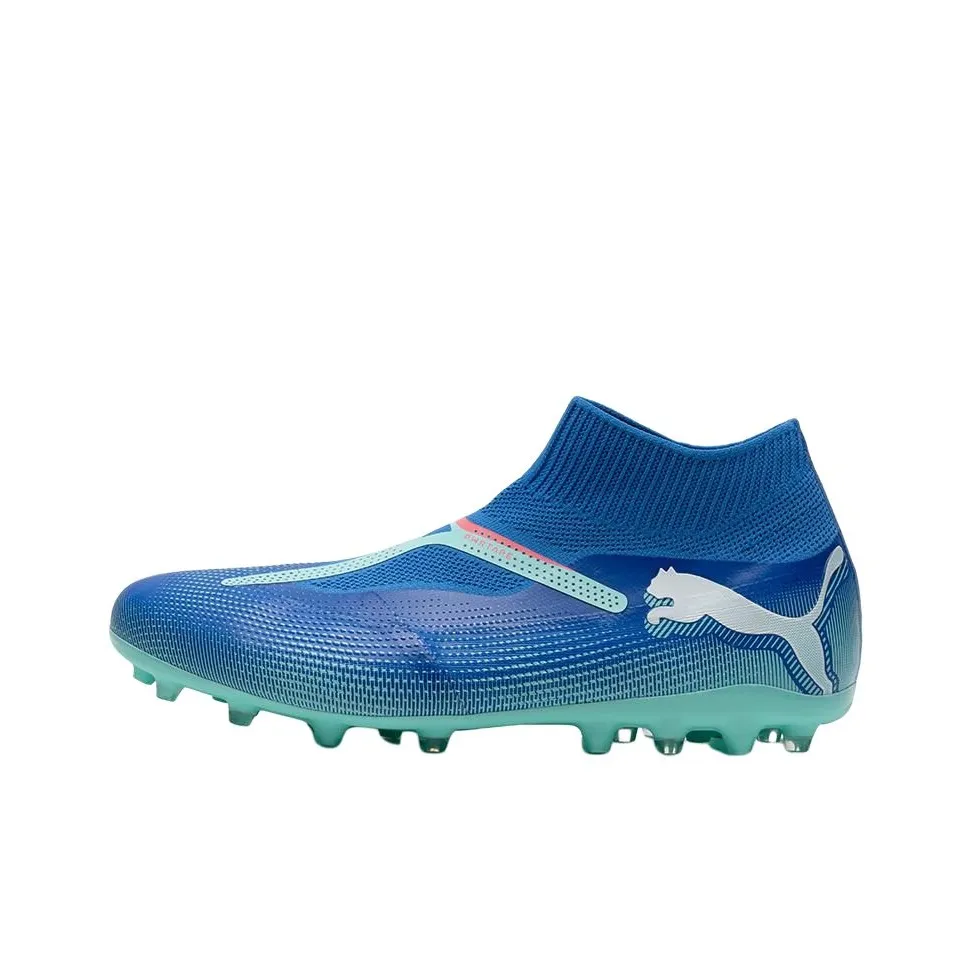 PUMA FUTURE 7 MATCH MG Multi Ground Artificial Ground Breathable Soccer Shoes Men's Blue