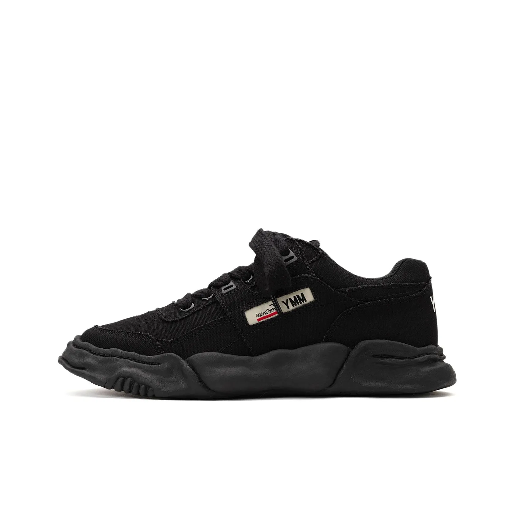 MIHARA YASUHIRO Parker Wear-resistant And Lightweight Low-Top Skateboard Shoes Unisex Black