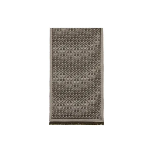 Ferragamo Wool Knit Шарфы Мужские Темно-кофейный