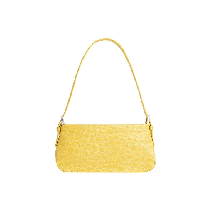 By Far Dulce Cow Leather Crossbody Bag Shoulder Bag Women's Yellow