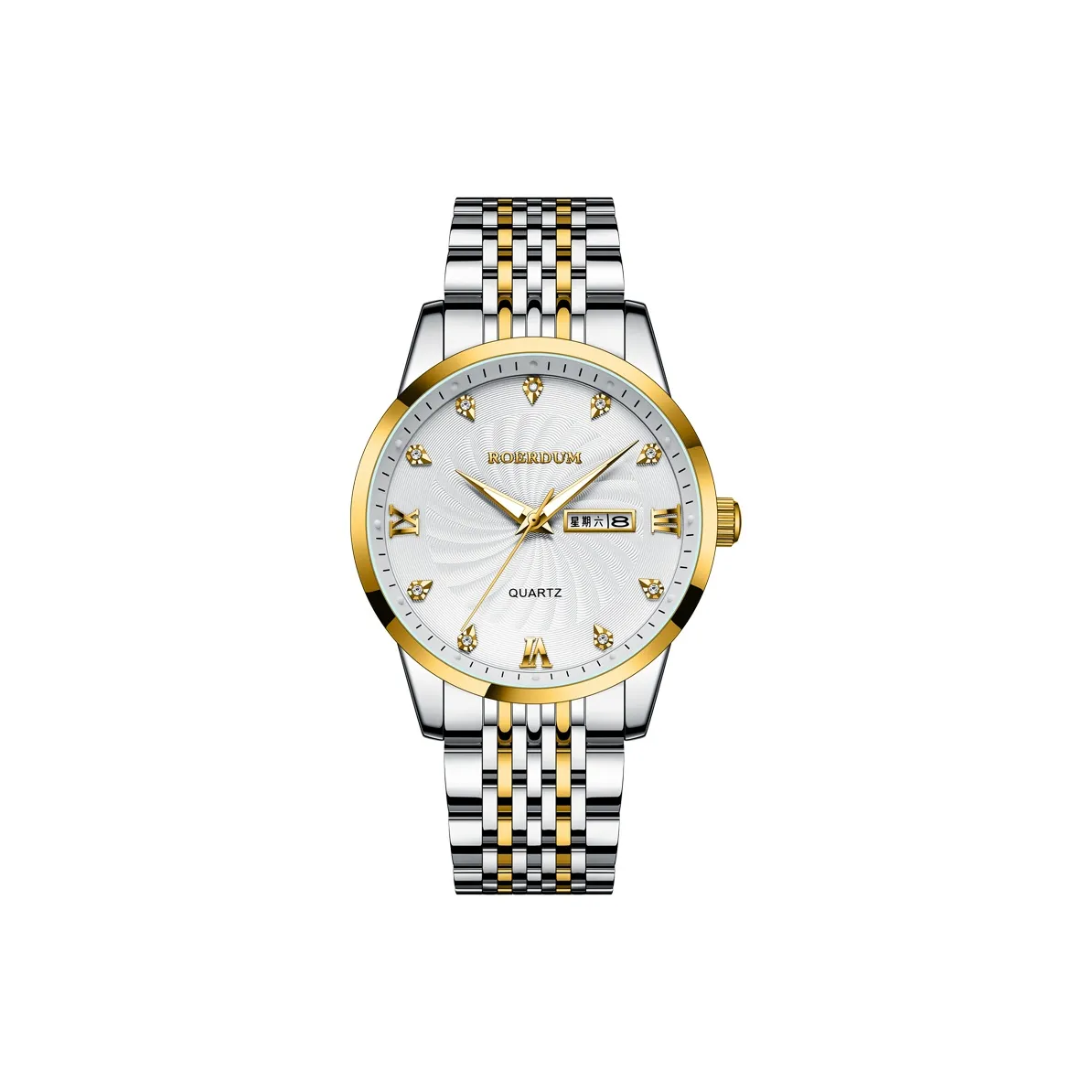 ROERDUM Super Master Collection Ferris Wheel Кварцевый механизм Стальной ремешок Часы Унисекс Серебристый циферблат