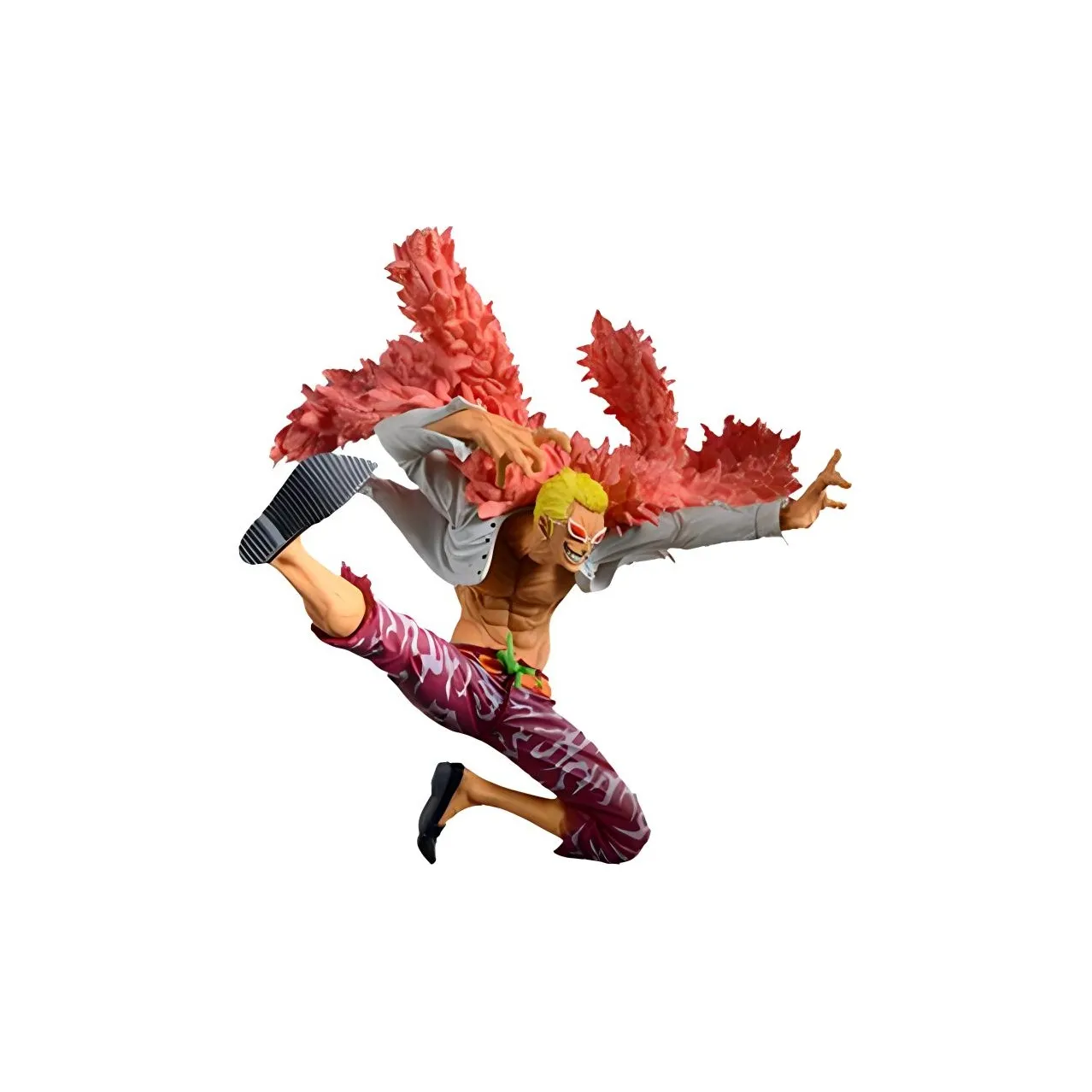 BANPRESTO Don Quixote Doflamingo Glass Factory, One Piece, Top, Dressy 10cm Bonus Gifts 10cm