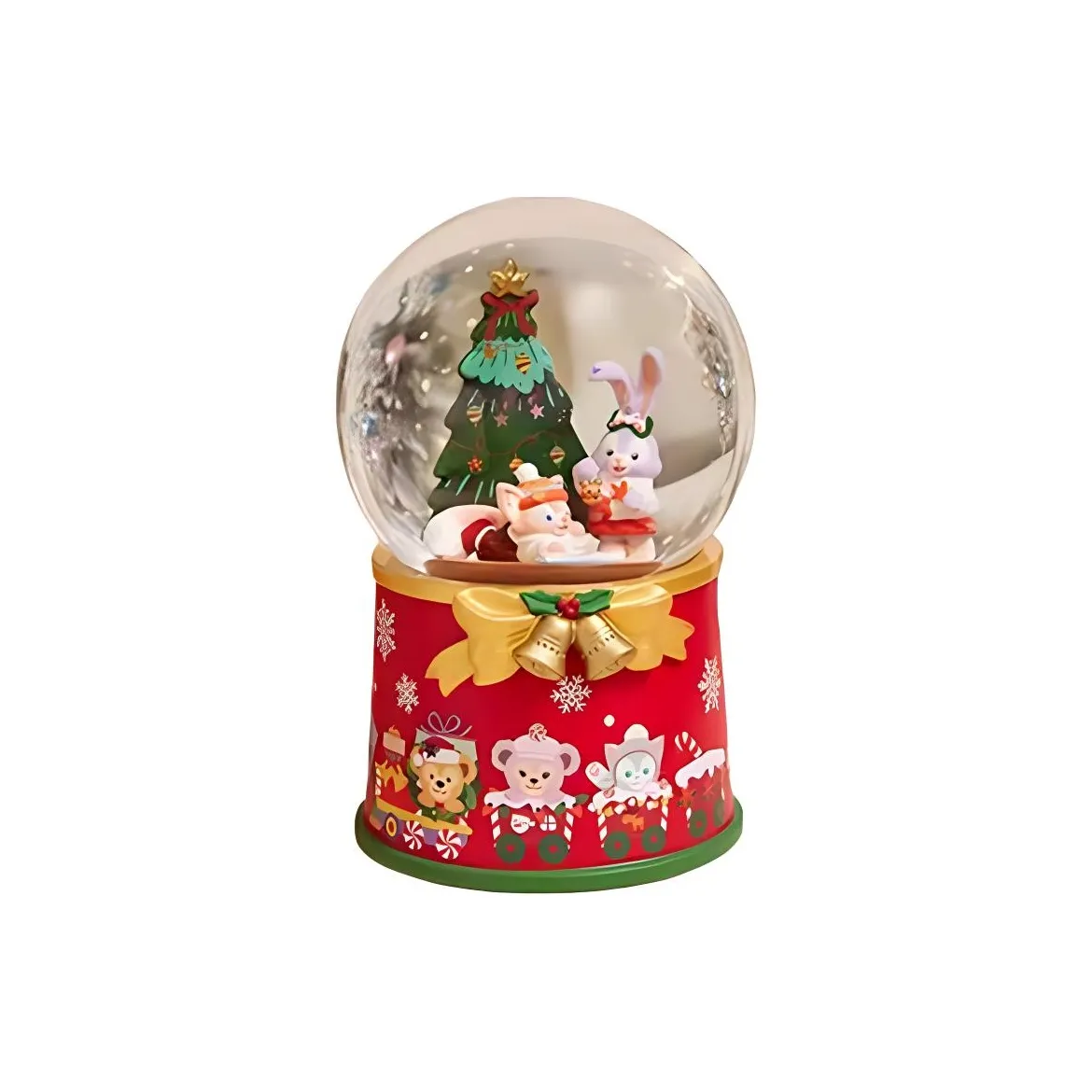 Disney 2023 Winter Duffy & Friends Series Christmas Glow Music Crystal Ball IP Merch