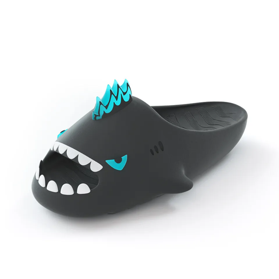 HelloSlippers Sharkicks Nuclear Monster Слипоны Унисекс Черно-розовый