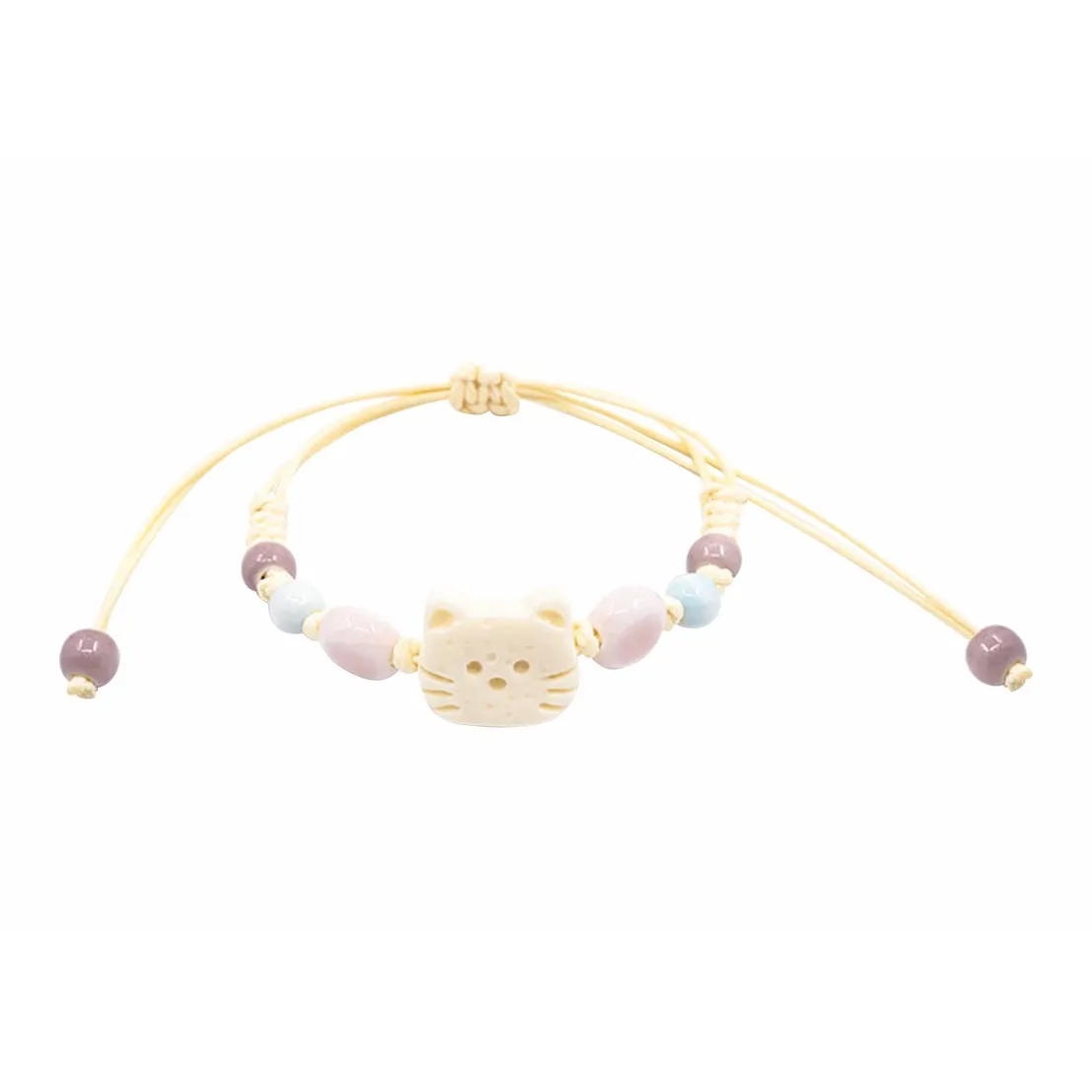 MUYAN Ткань Большой Кошка Лицо Браслет Женские