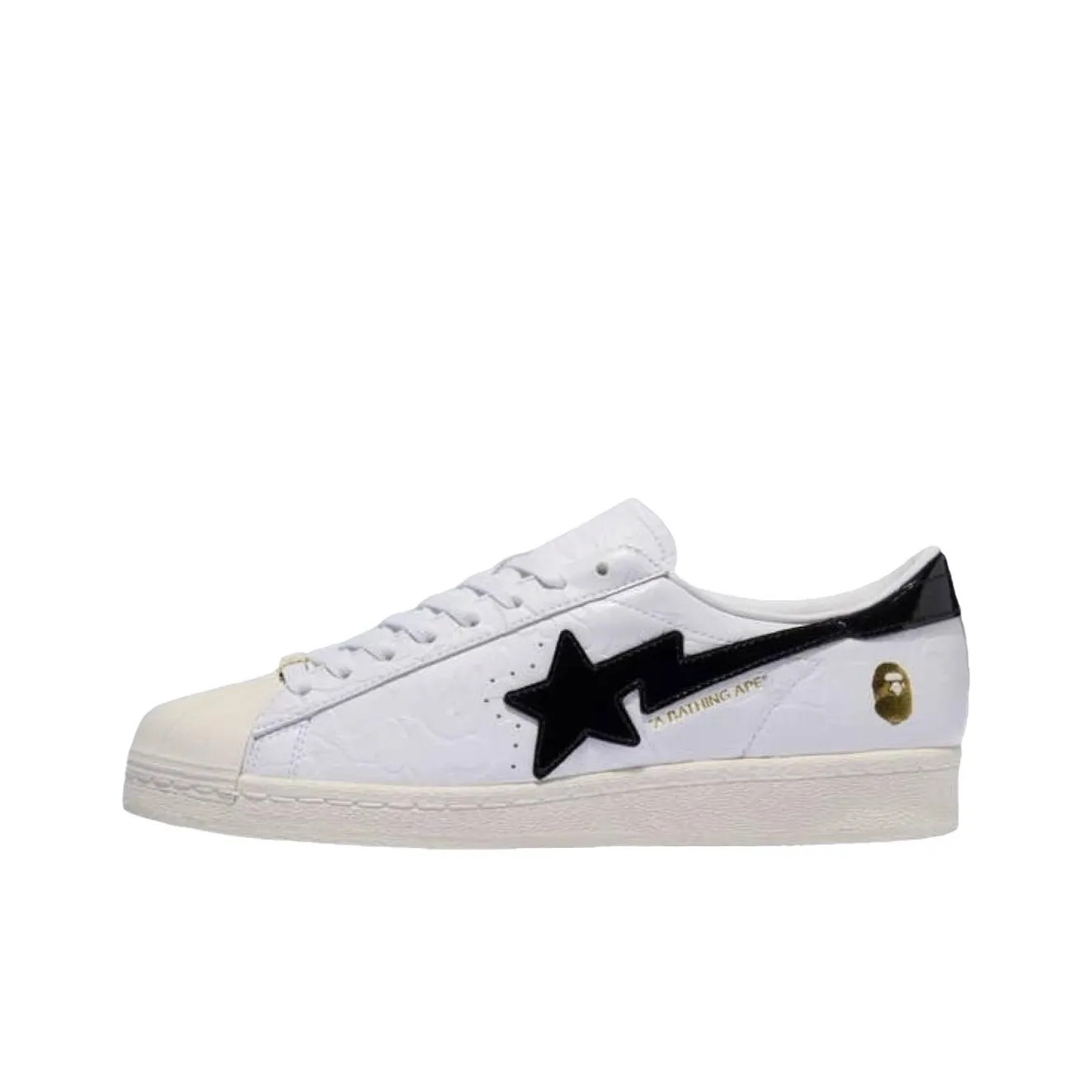 Adidas Superstar Vintage Bape White Black