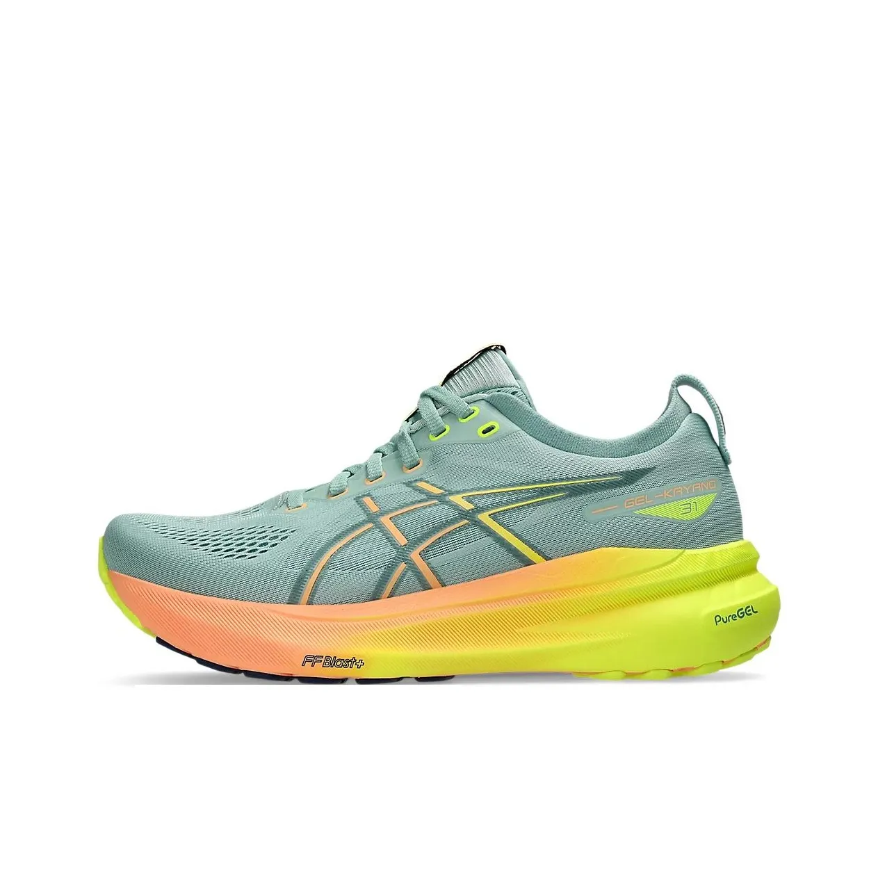 Asics Gel Kayano 31 Paris Light Celadon Safety Yellow Women's