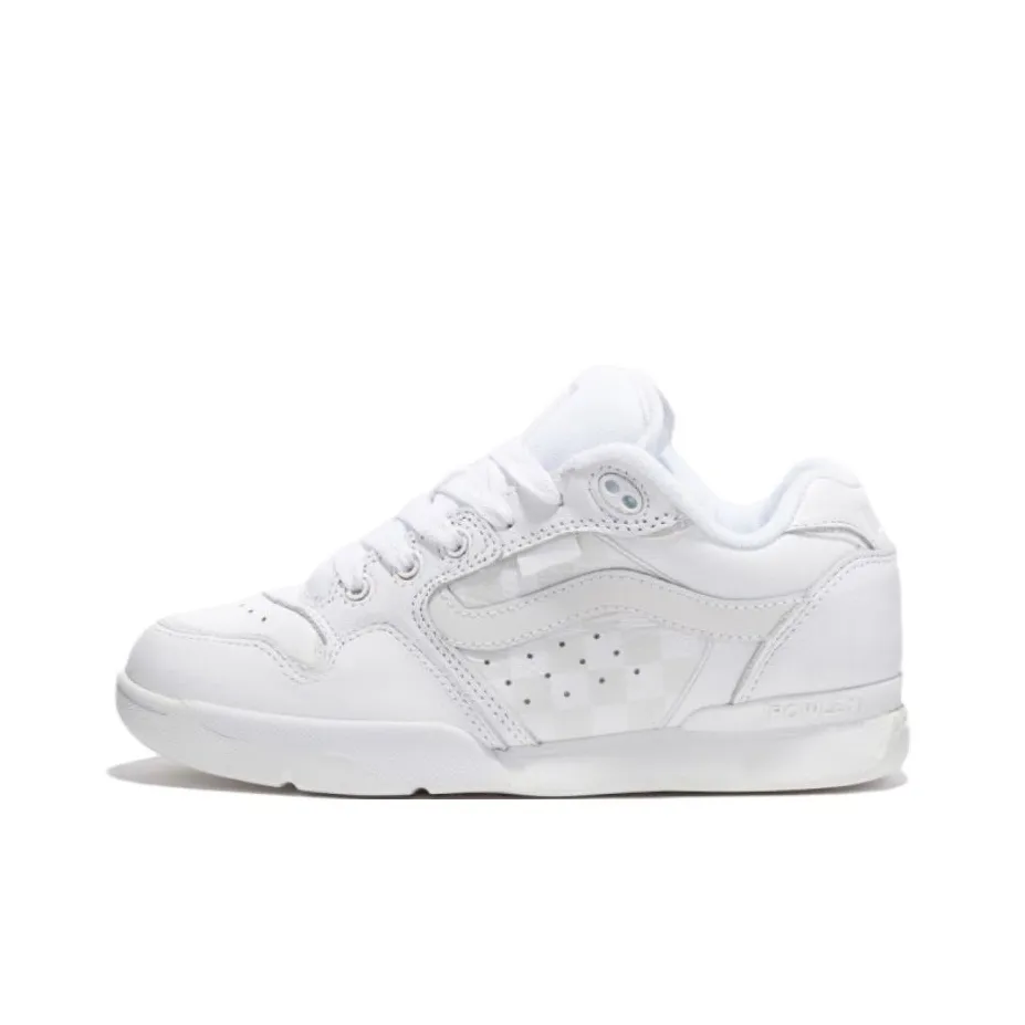 Vans Rowley XLT Anti Slip Wear Resistant Low Top Skateboard Shoes Unisex White
