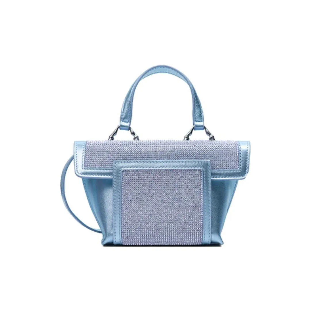 Azzurra Gronchi Сумка через плечо из коровьей кожи сумка через плечо мини женская аква-синий