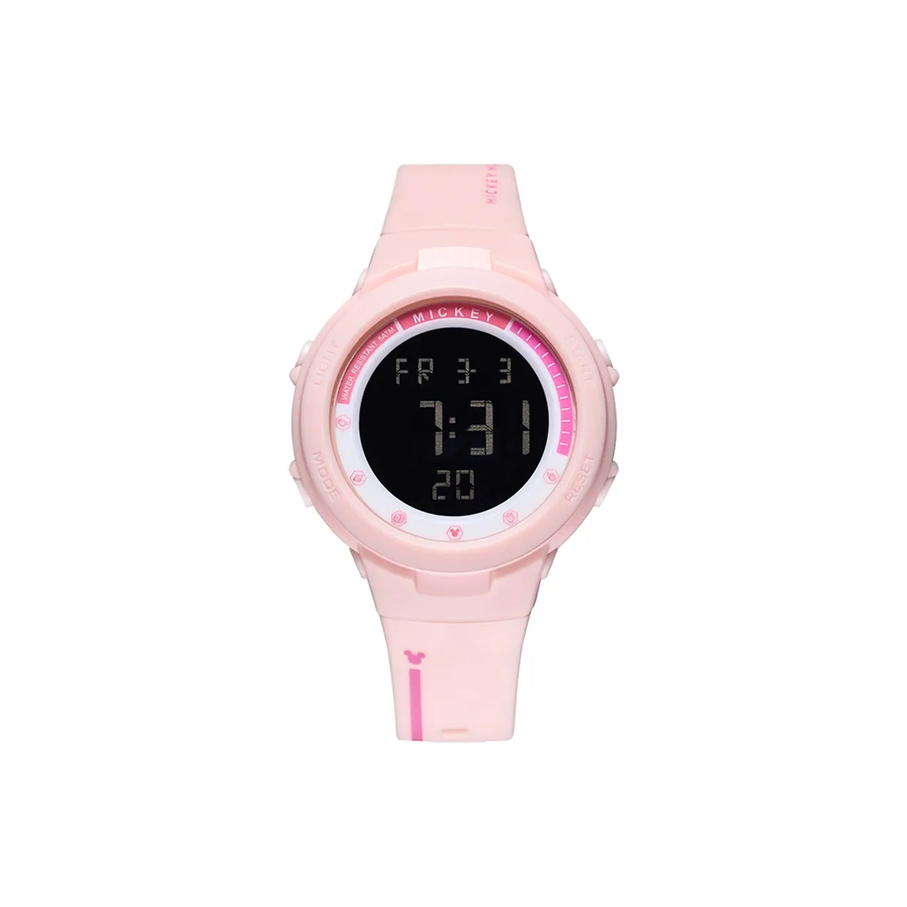 Disney Mickey Series Электронные Механические Часы Силиконовый Ремешок Детский Черный Циферблат