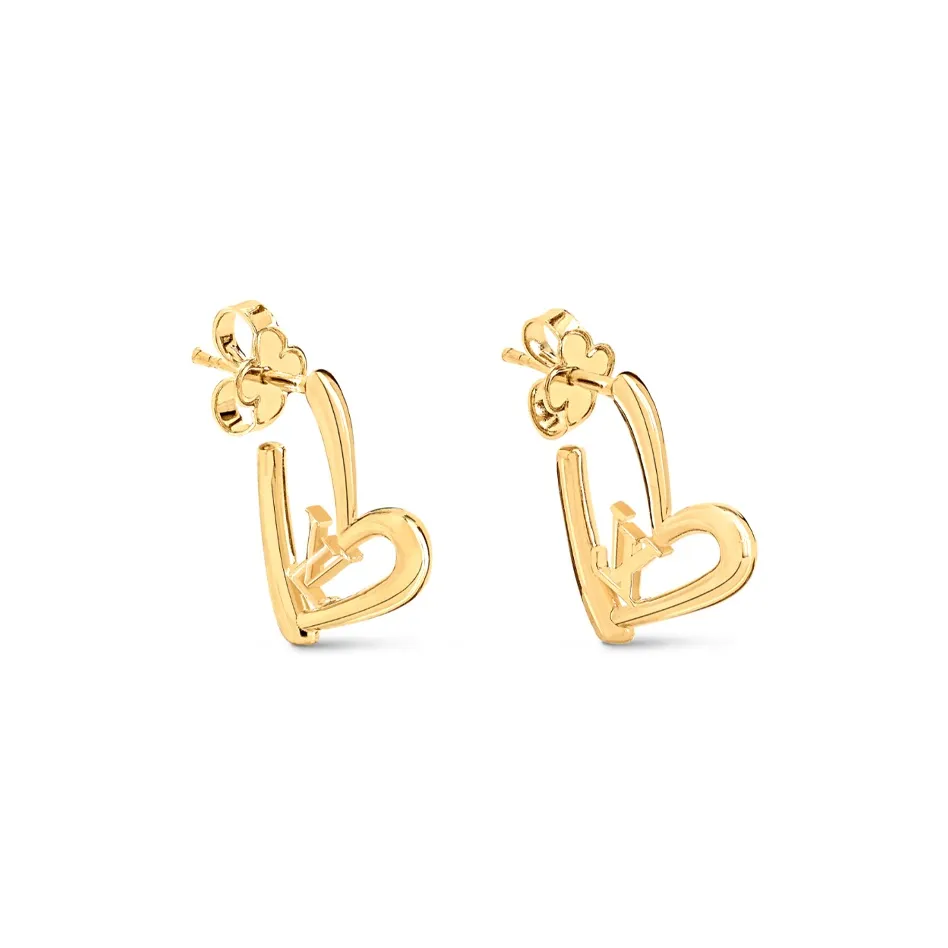LOUIS VUITTON Limited Edition Heart Earrings Pm