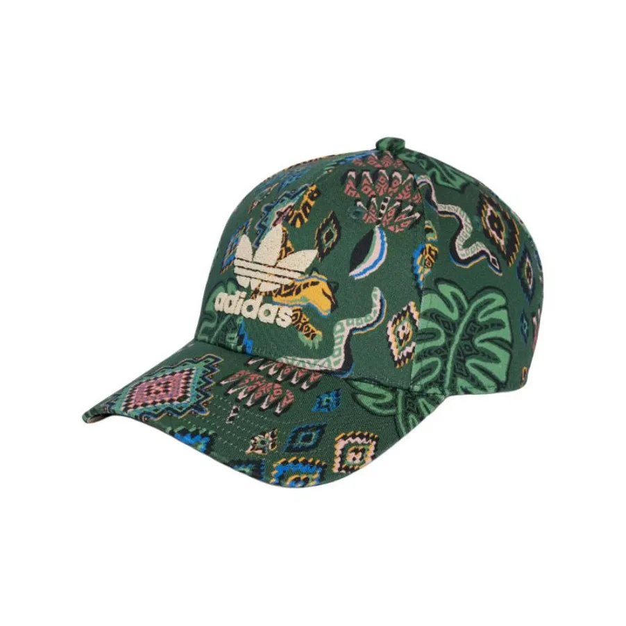 Adidas Cotton Baseball Caps Unisex Green