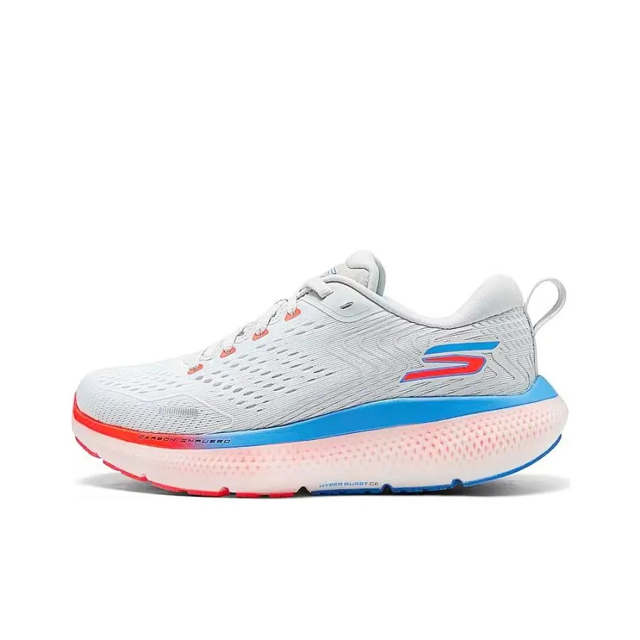 Skechers GO Run Ride 11 Устойчивый к истиранию Дышащий Поддерживающие Низкие Кроссовки для Бега Женские Белые