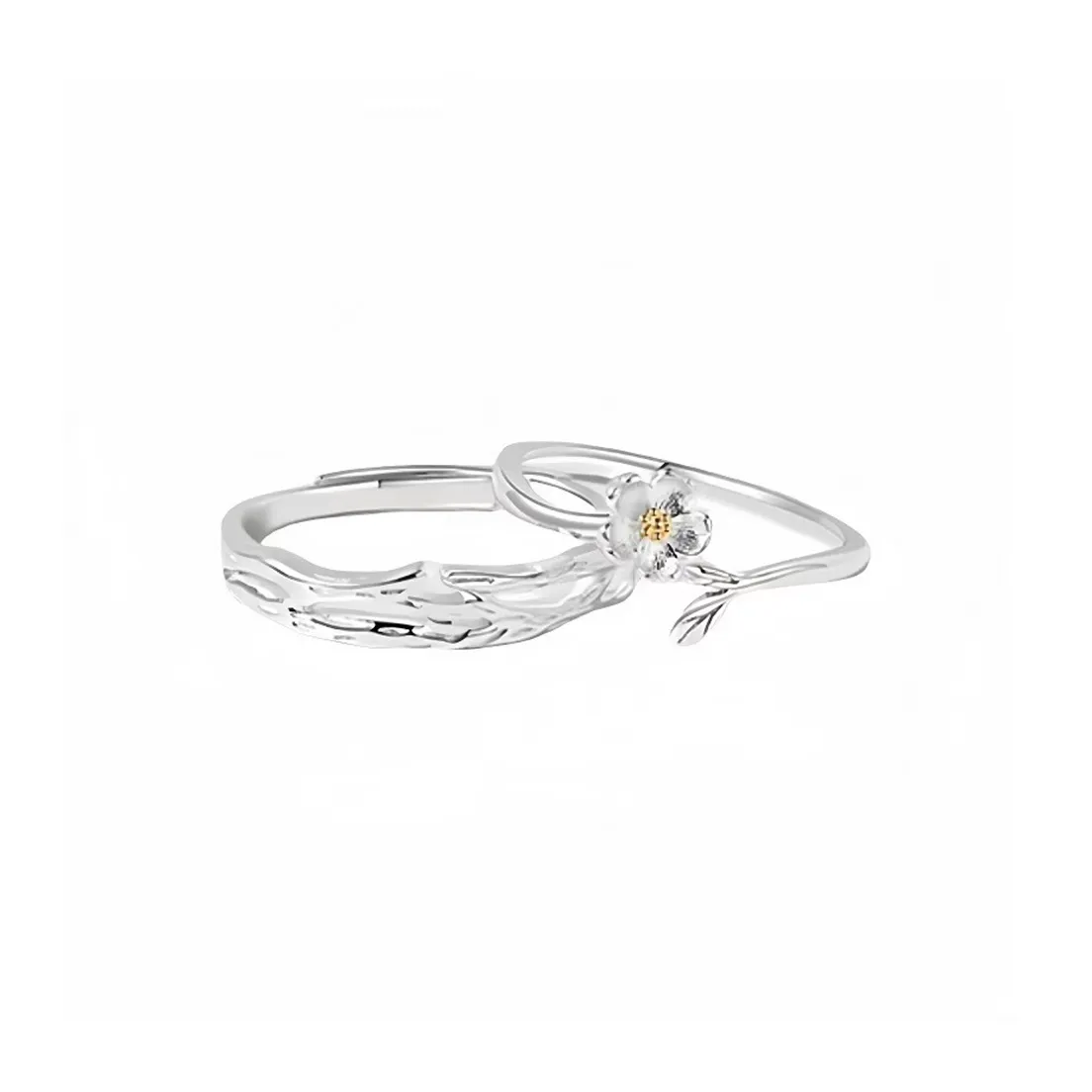 Asia Star S925 Silver Couple Ring Unisex
