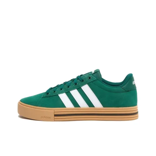 ADIDAS NEO Daily 4,0 Кроссовки для скейтбординга Низкие Топ Университетский Зеленый/Облачный Белый Унисекс