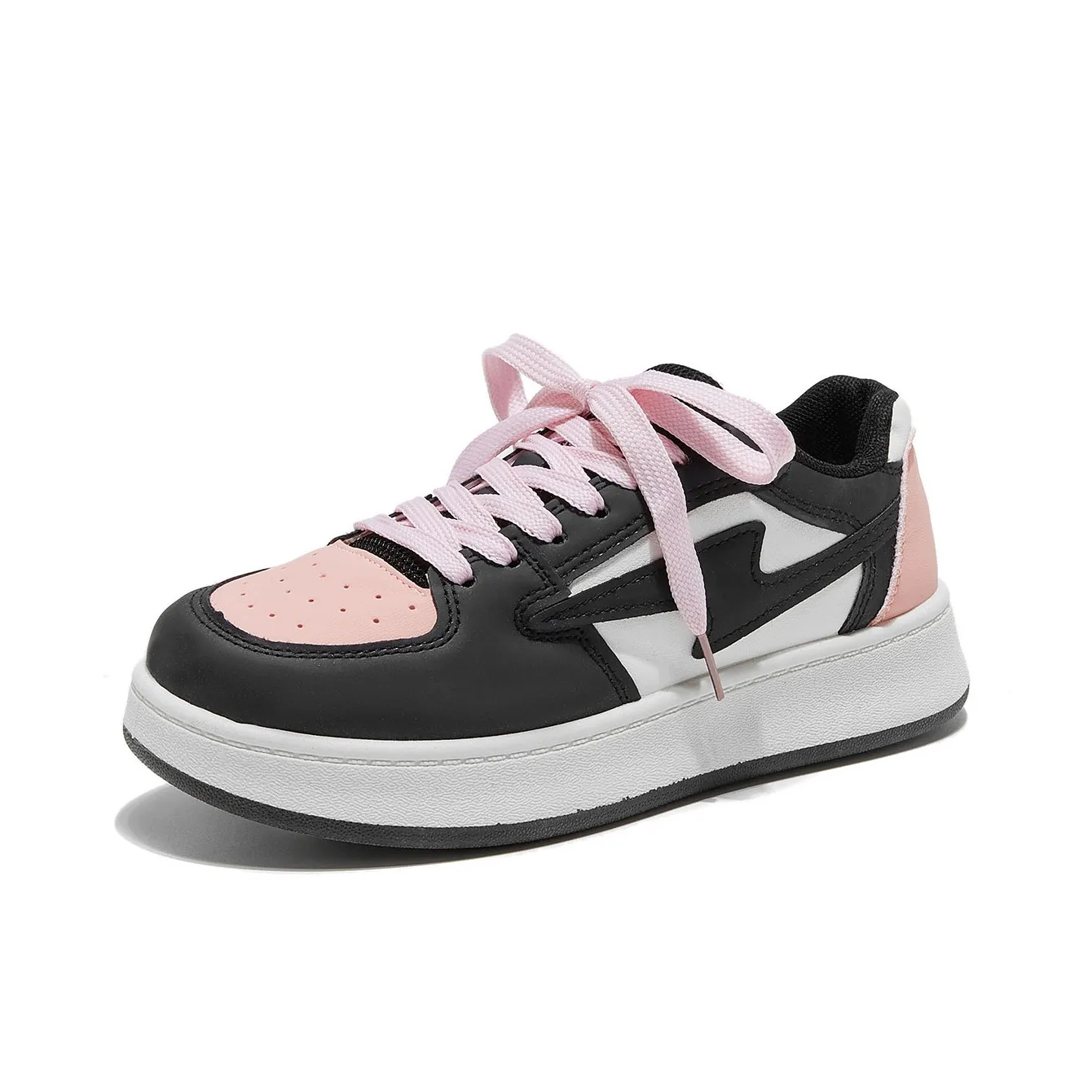 VICTORIA&VERA Versatile Lightning Letter Low-Top Skateboard Shoes Women's