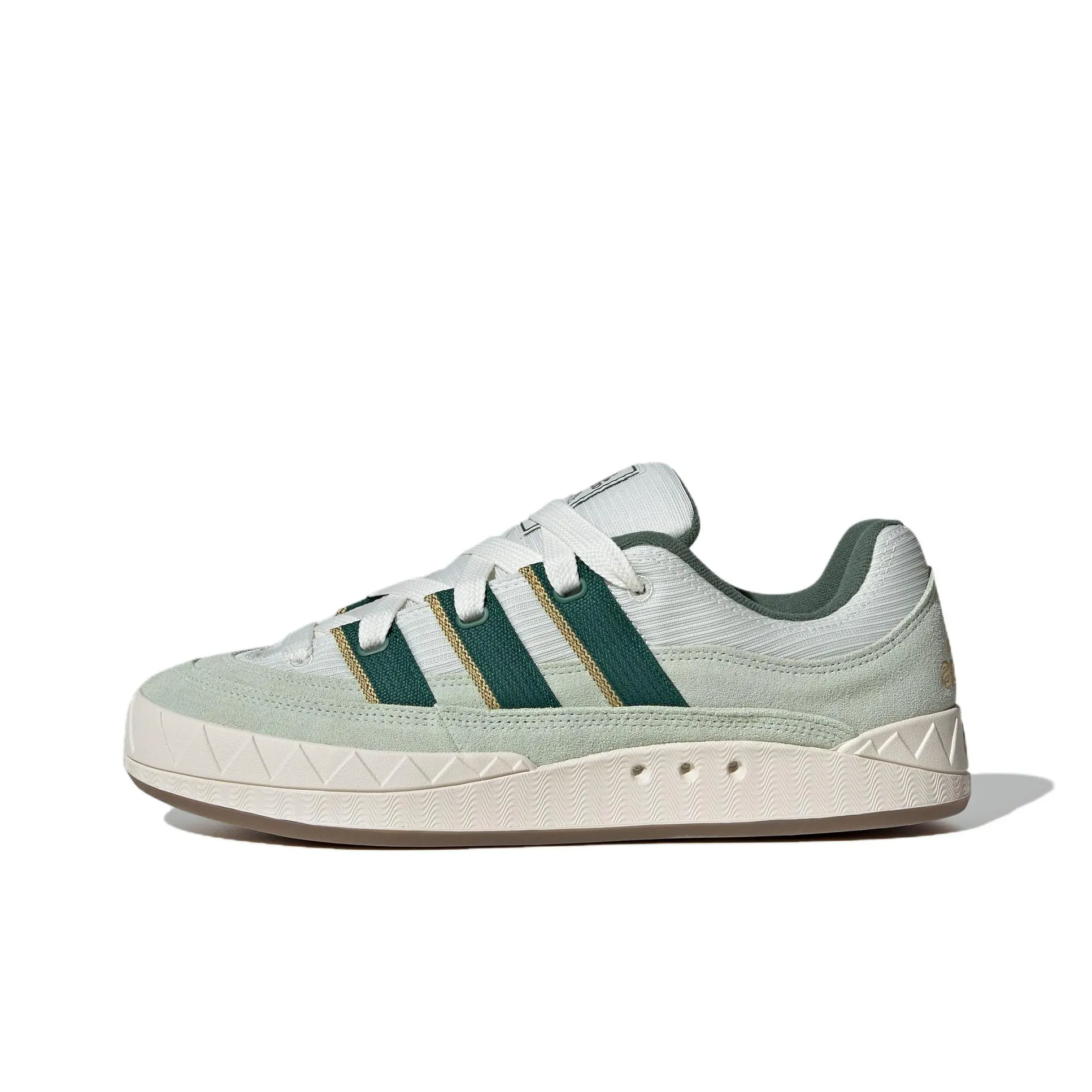 Adidas Originals Adimatic Anti Slip Wear Resistant Low Top Skateboard Shoes Unisex Green White