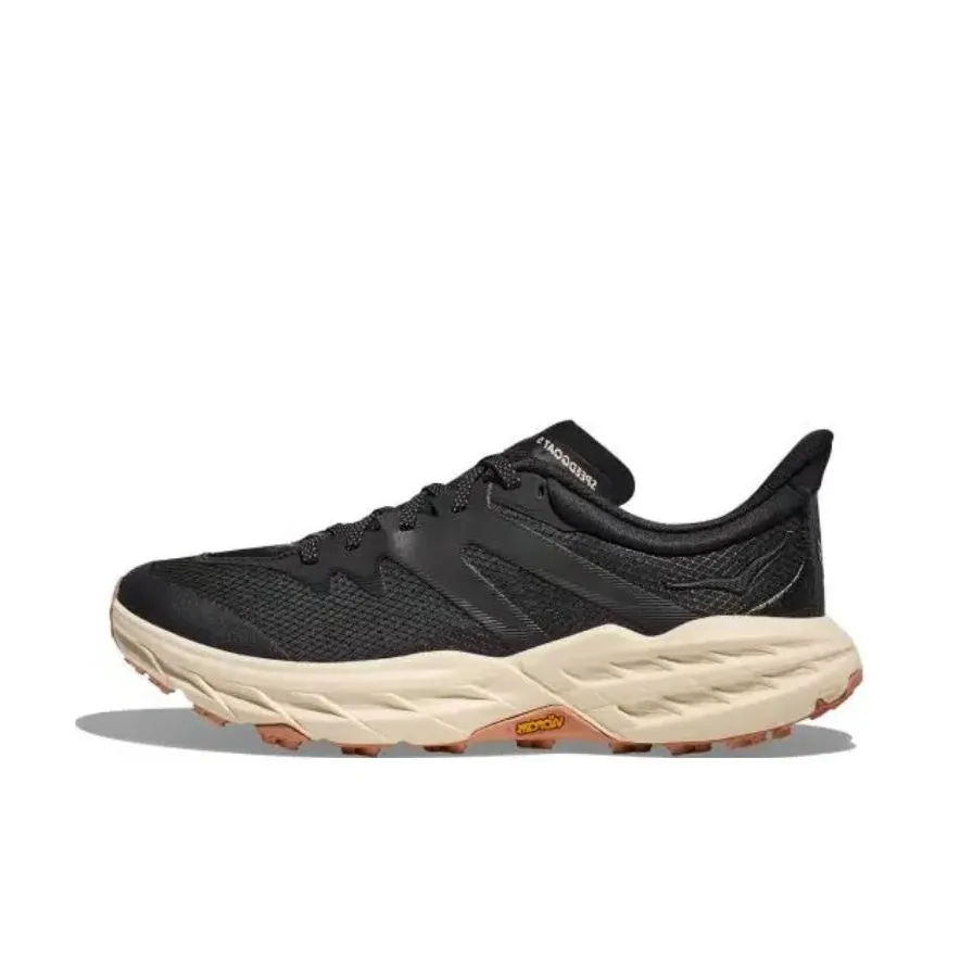 HOKA ONE ONE Speedgoat 5 Anti Slip Wear Resistant Low Top Training Running Shoes Unisex Black Brown