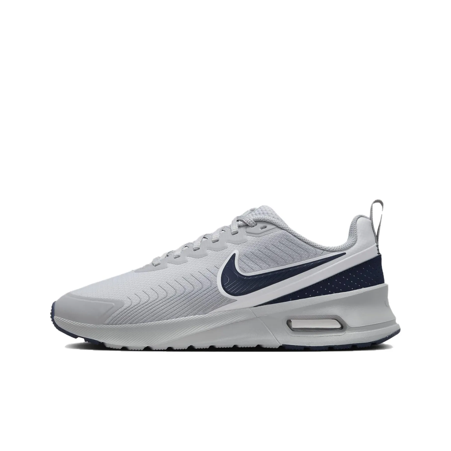 Nike Air Max Nuaxis Устойчивый к истиранию Низкий Топ Casual Мужской Серый Белый Черный