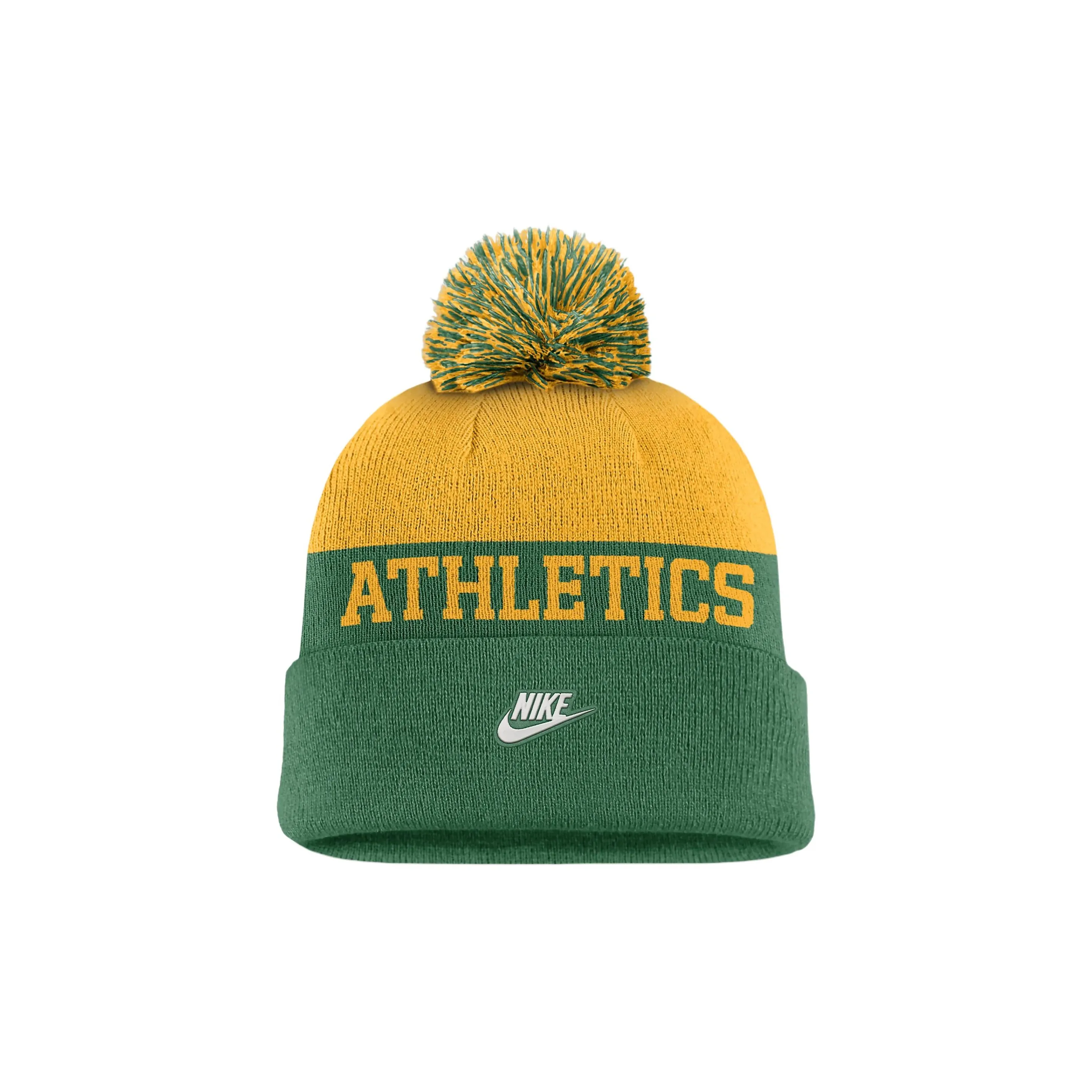 Nike Oakland Athletics Rewind Peak Men's Nike Mlb Cuffed Pom Beanie