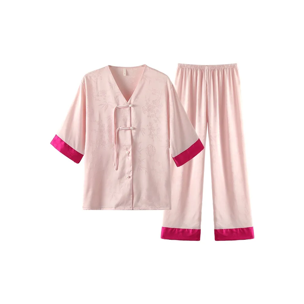 ЮЙЧЖАОЛИНЬ Pajama Комплект Женский Красный Розовый Красота