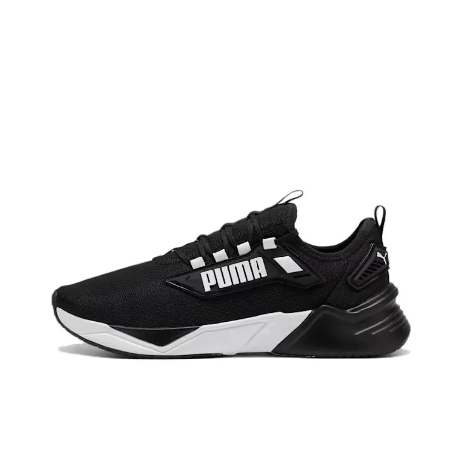 PUMA Retaliate Slip-resistant Abrasion-resistant Low Top Casual Running Shoes Unisex Black PUMA Retaliate Противоскользящий Устойчивый к истиранию Низкий Топ Повседневные Беговые Кроссовки Унисекс Черный
