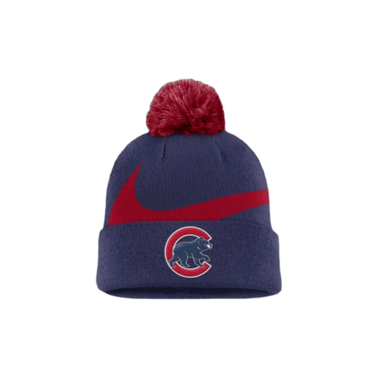 Nike Chicago Cubs Peak Men's Nike Mlb Cuffed Pom Beanie