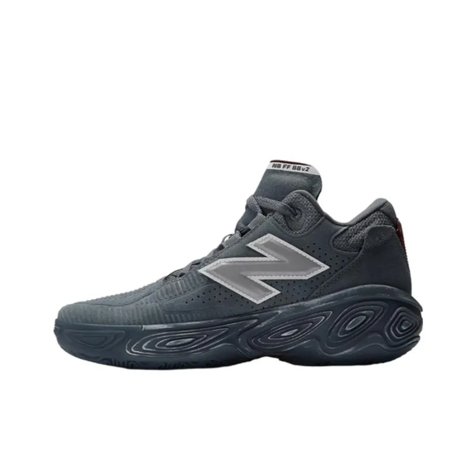 New Balance совместный бренд Fresh Foam BB MID Топ Баскетбольные кроссовки Унисекс Серый
