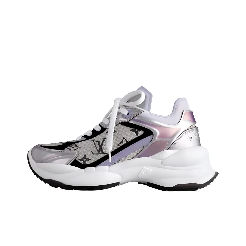 LOUIS VUITTON Run 55 Low Top Casual Shoes Women's Purple