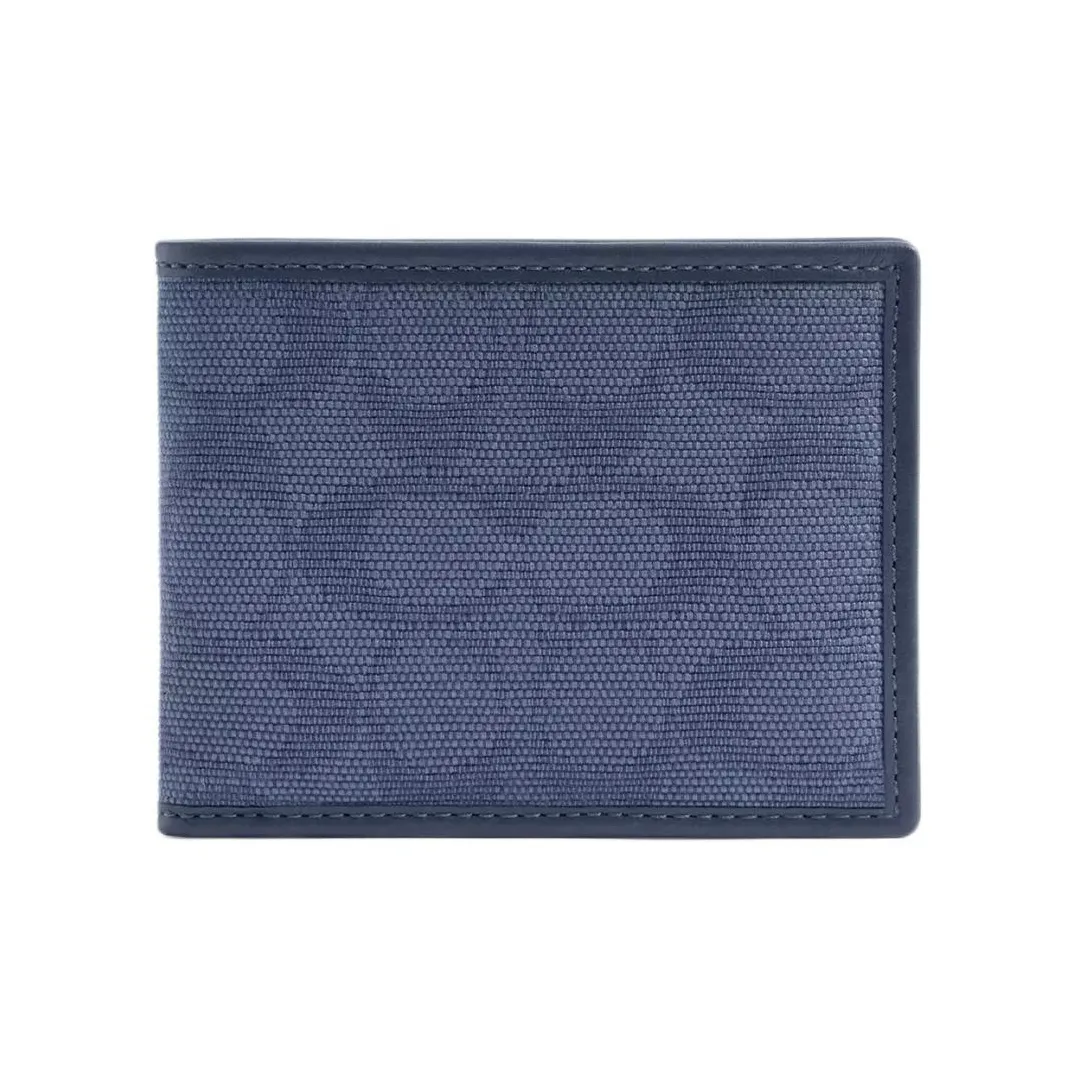 COACH Billfold Wallet Jacquard Canvas Card Holder Card Holder Mini Men's Dark Blue