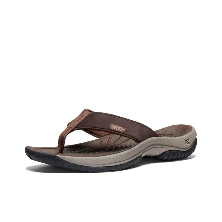 KEEN Kona Odor Resistant Slip Resistant Flip Flops Men's Umber