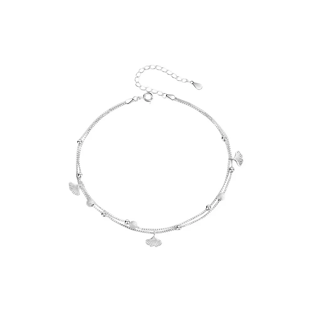 RURA Sterling Silver Anklets Women's Silver