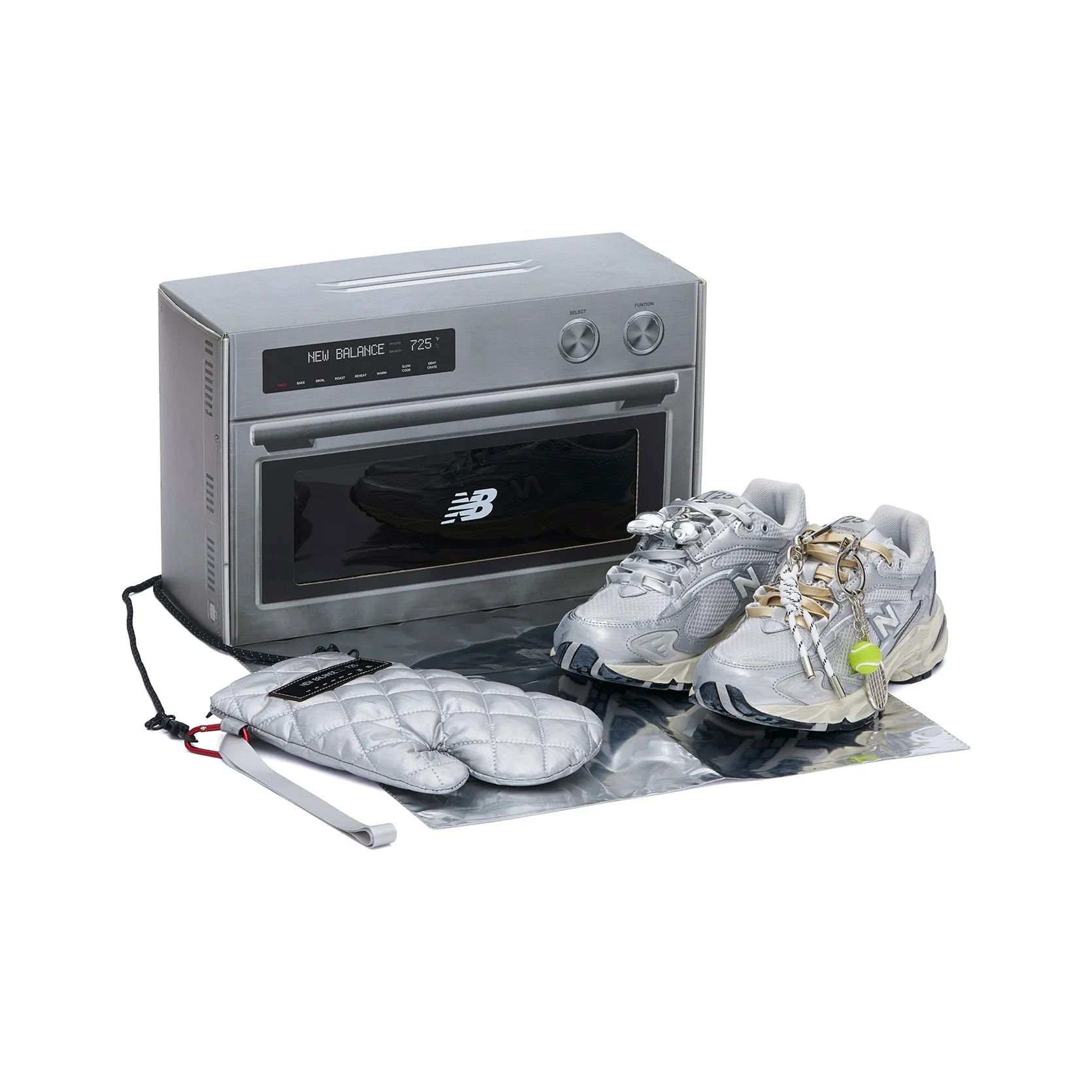 New Balance NB 725 Abrasion Resistant Low Top Running Shoes Unisex Vintage Mercury 'Chaos Pack' Box