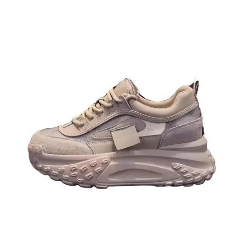 YGK Толстоподошвенные кроссовки Low Top Абрикос Женские