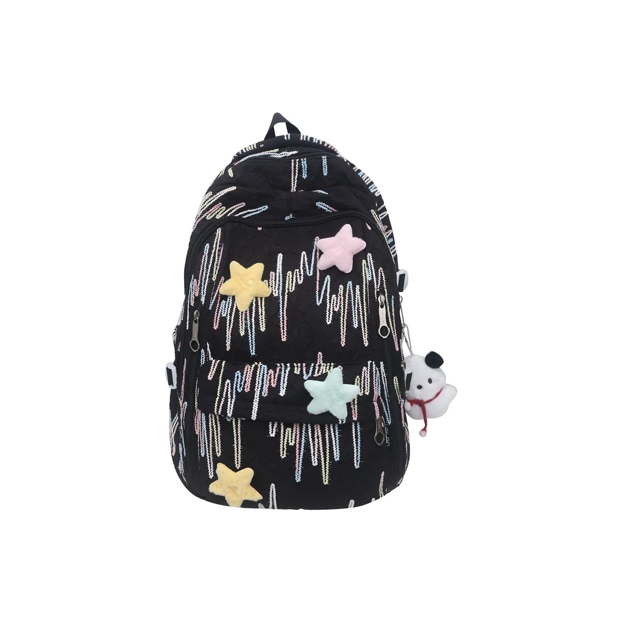 Parker Bear Нейлон С сеткой Рюкзак Женские Черный розовый Белый фиолетовый