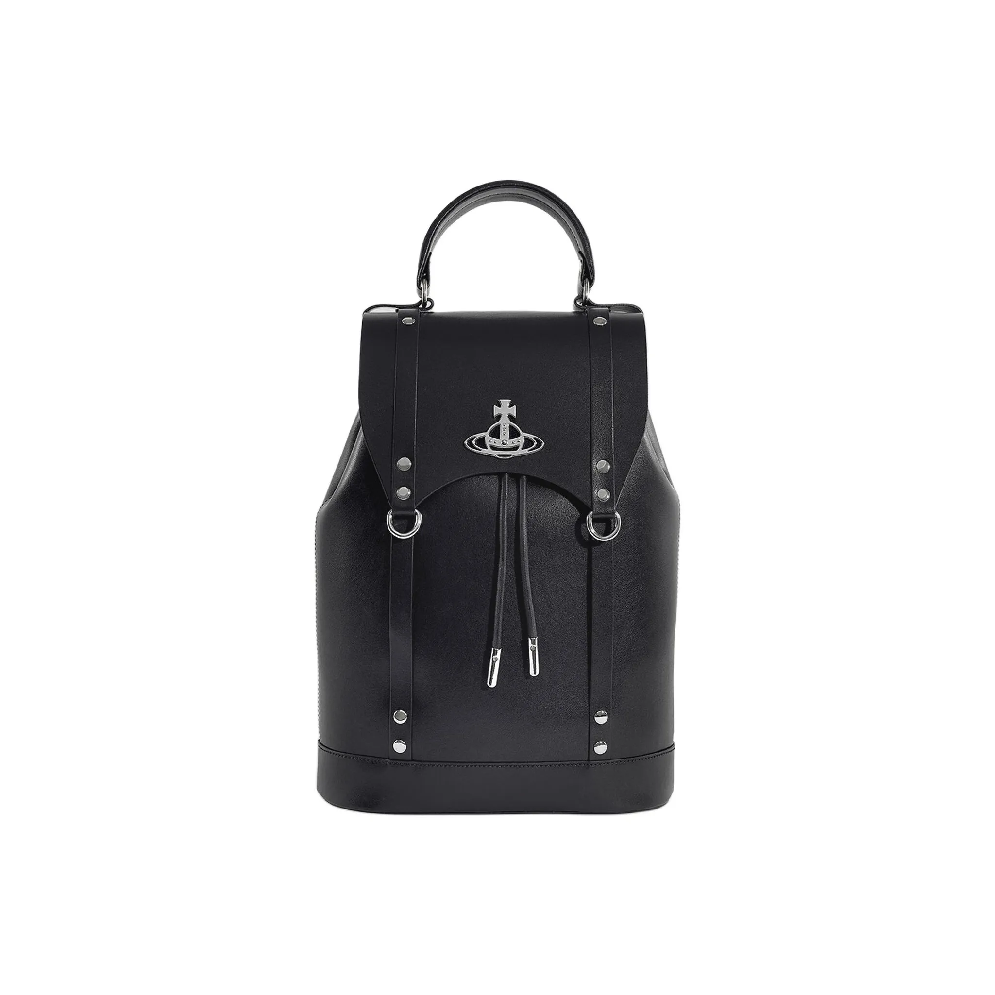 Vivienne Westwood Leather Backpack Unisex Black