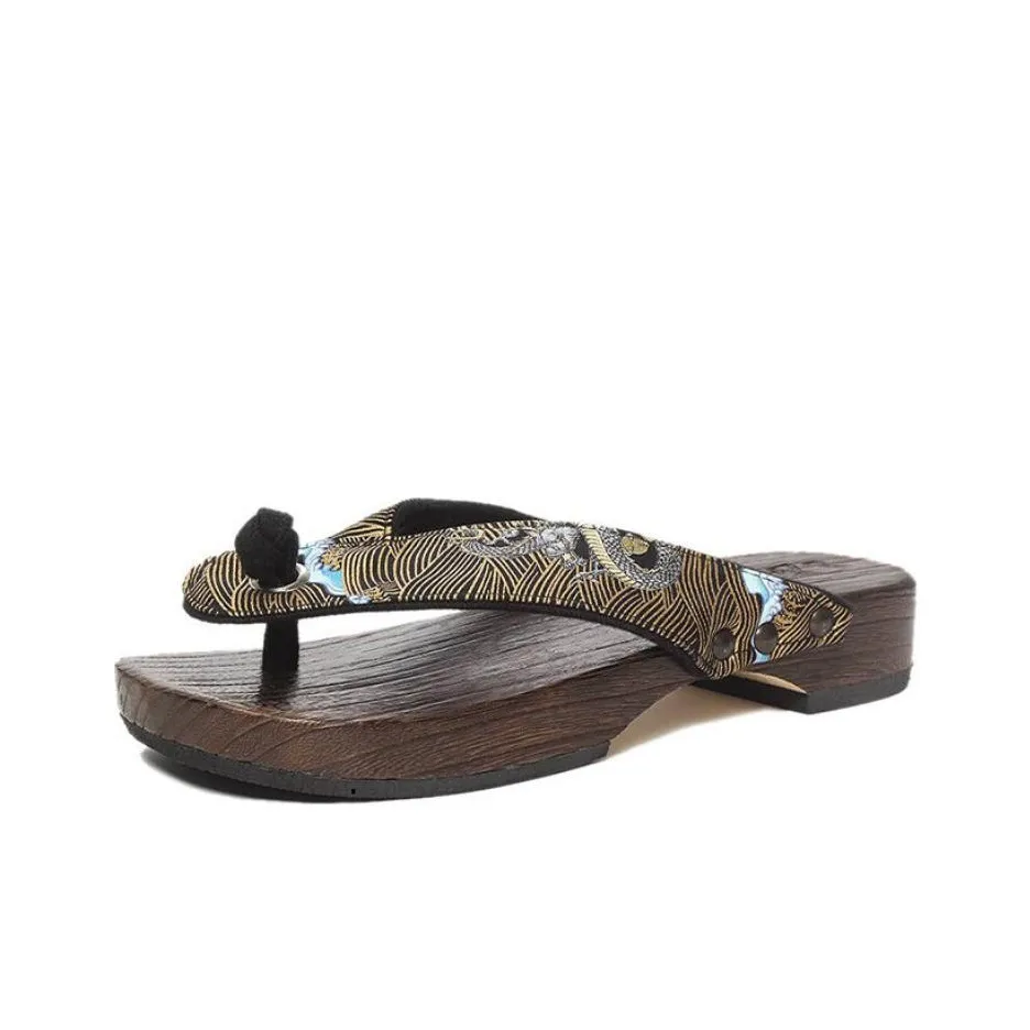 ONIARAI Шлепанцы Мужские Черный Золото