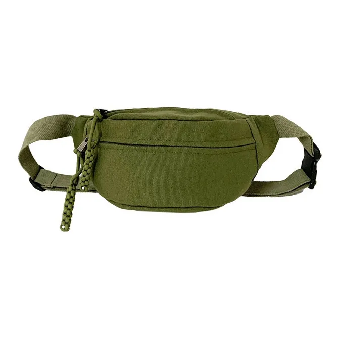 Huangmu Canvas Crossbody Sling Bag Regular Unisex White/Black/Green/Brown