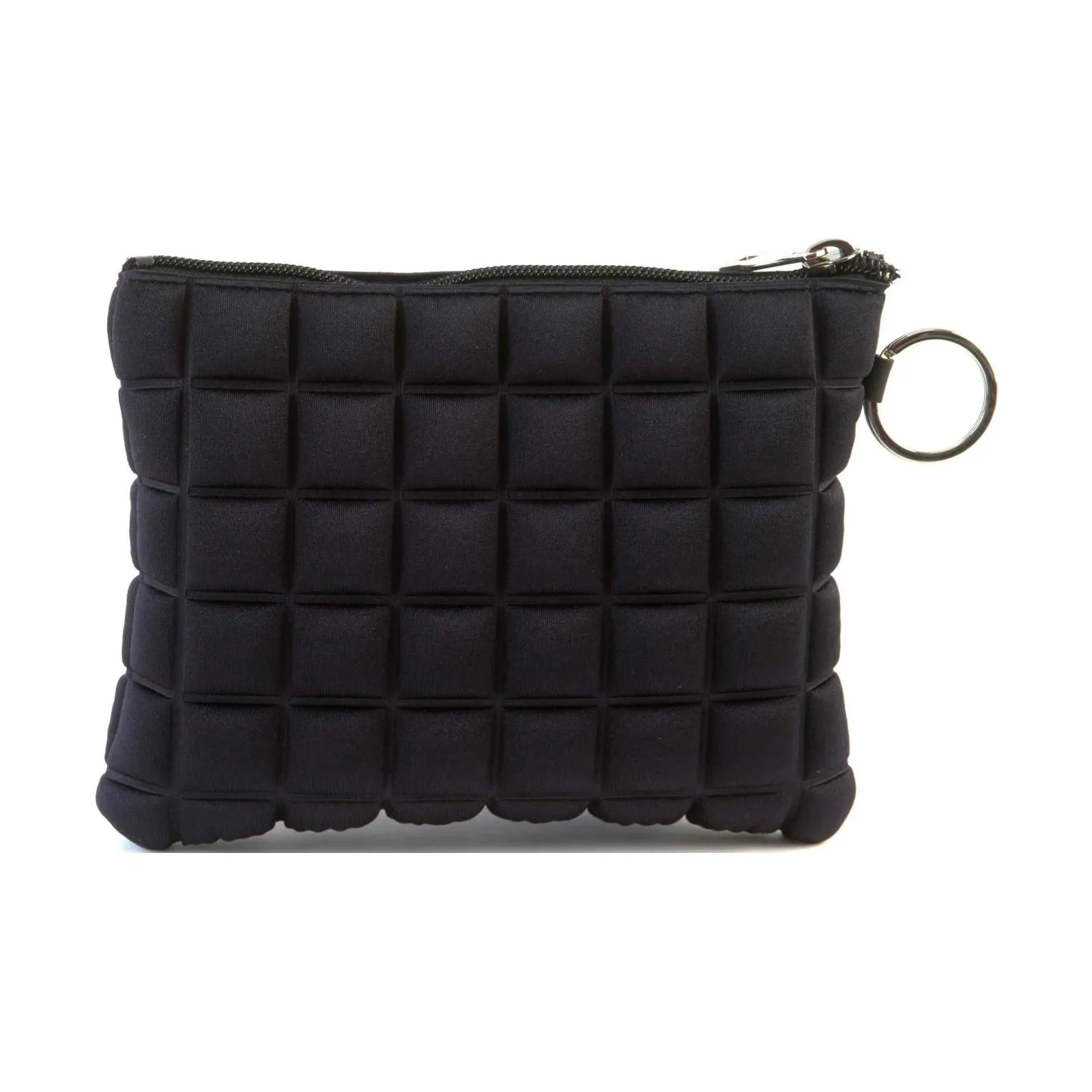 BPRIME 3D Cube Heat Formed Fabric Wallet Mini Women's Black