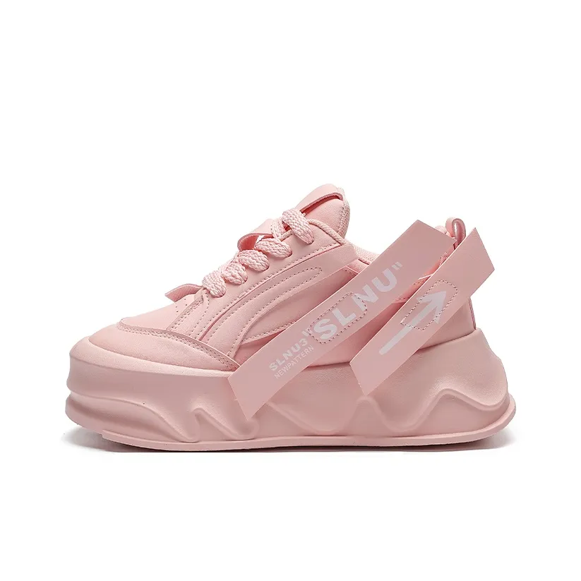 SLNU 3 Slip Resistant визуально увеличивает рост Низкий Топ Casual Женские