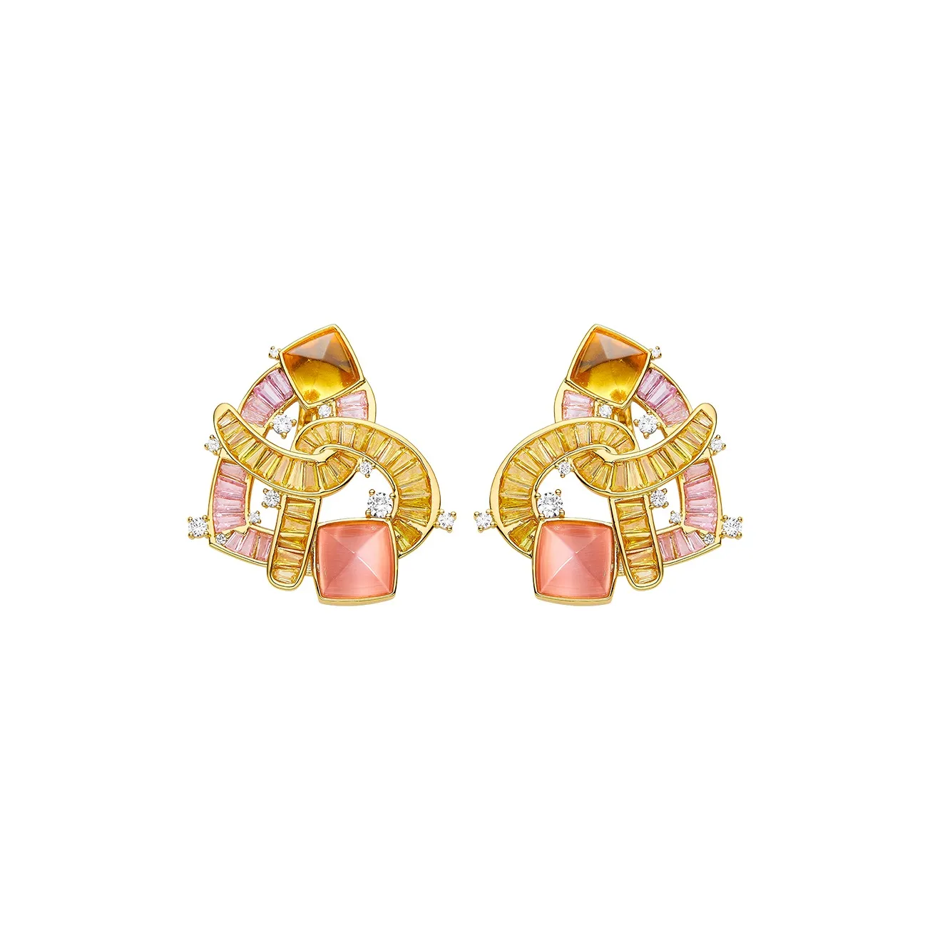 NANA JACQUELINE Браслет из лата Женские Желтый Розовый