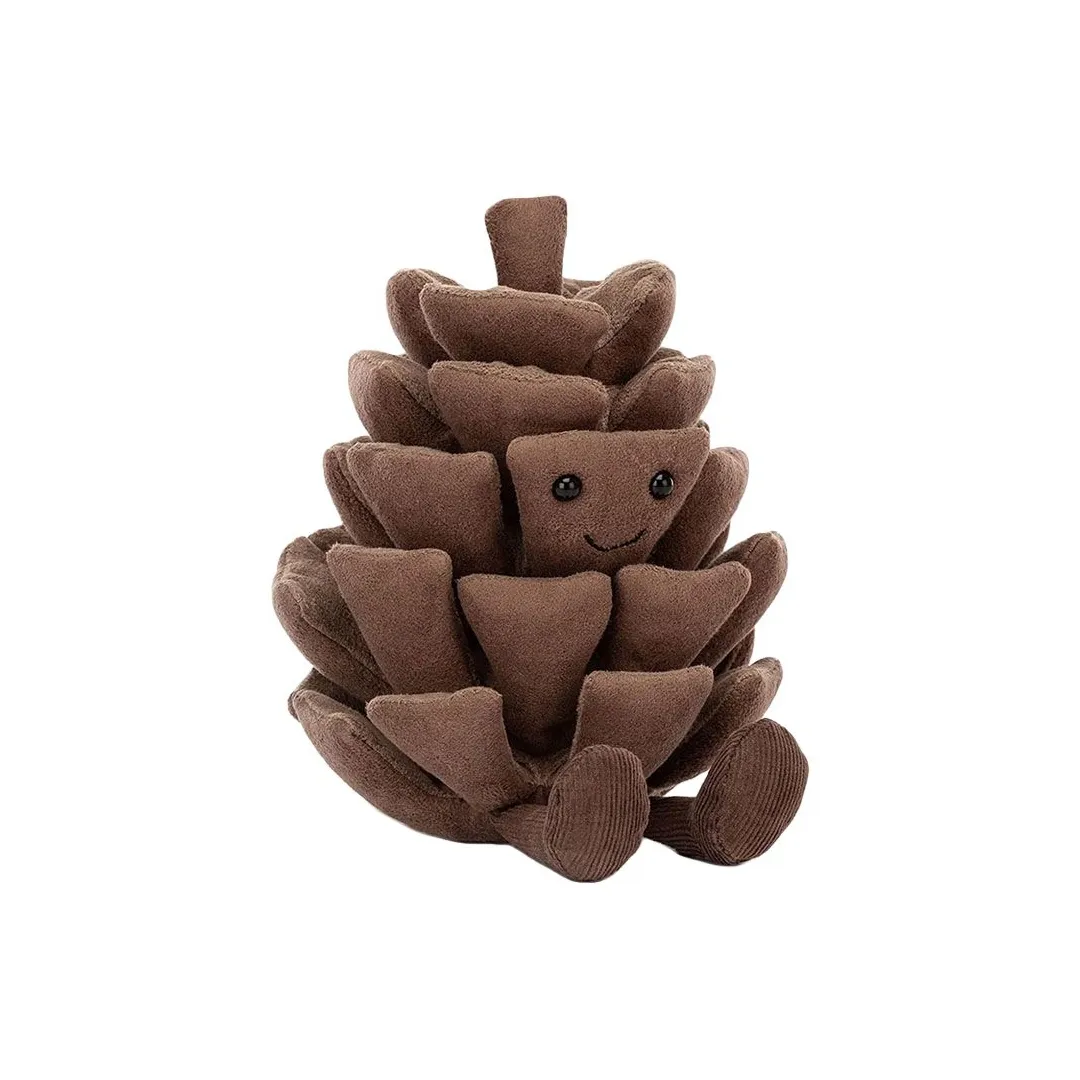 JELLYCAT Amuseables Pine Cone Cute Fun Pine Cone Куклы Плюшевая кукла 12,7 см Высота