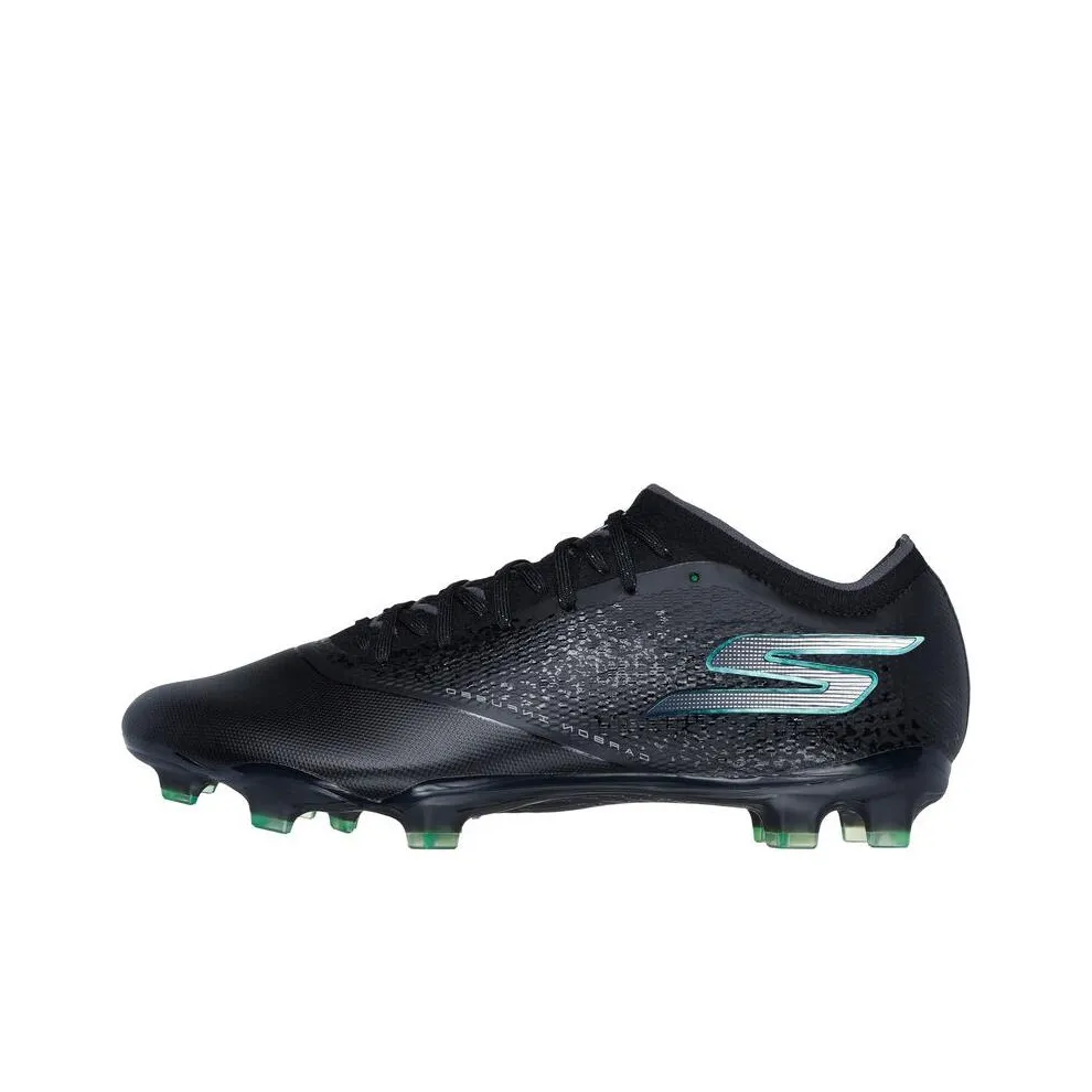 Skechers FG Firm Ground Soccer Shoes Unisex Black Silver