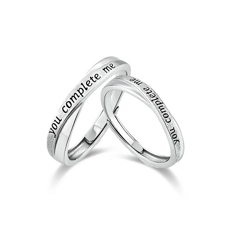 WANLIACC Сплав YOU Complete ME Кольцо Унисекс