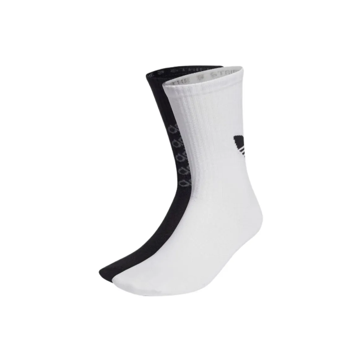 Adidas Originals Outlets Носки Crew Унисекс 2 упаковки Белый Черный