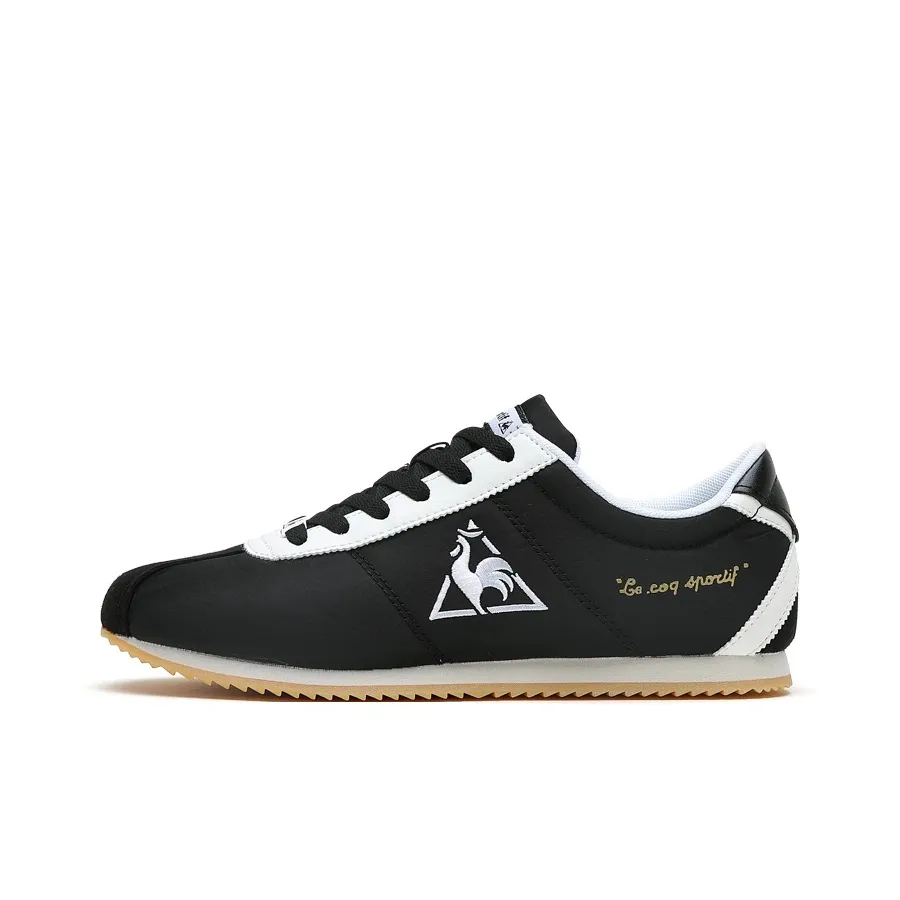 Le Coq Sportif Breathable And Lightweight Low Top Casual Shoes Unisex Black White