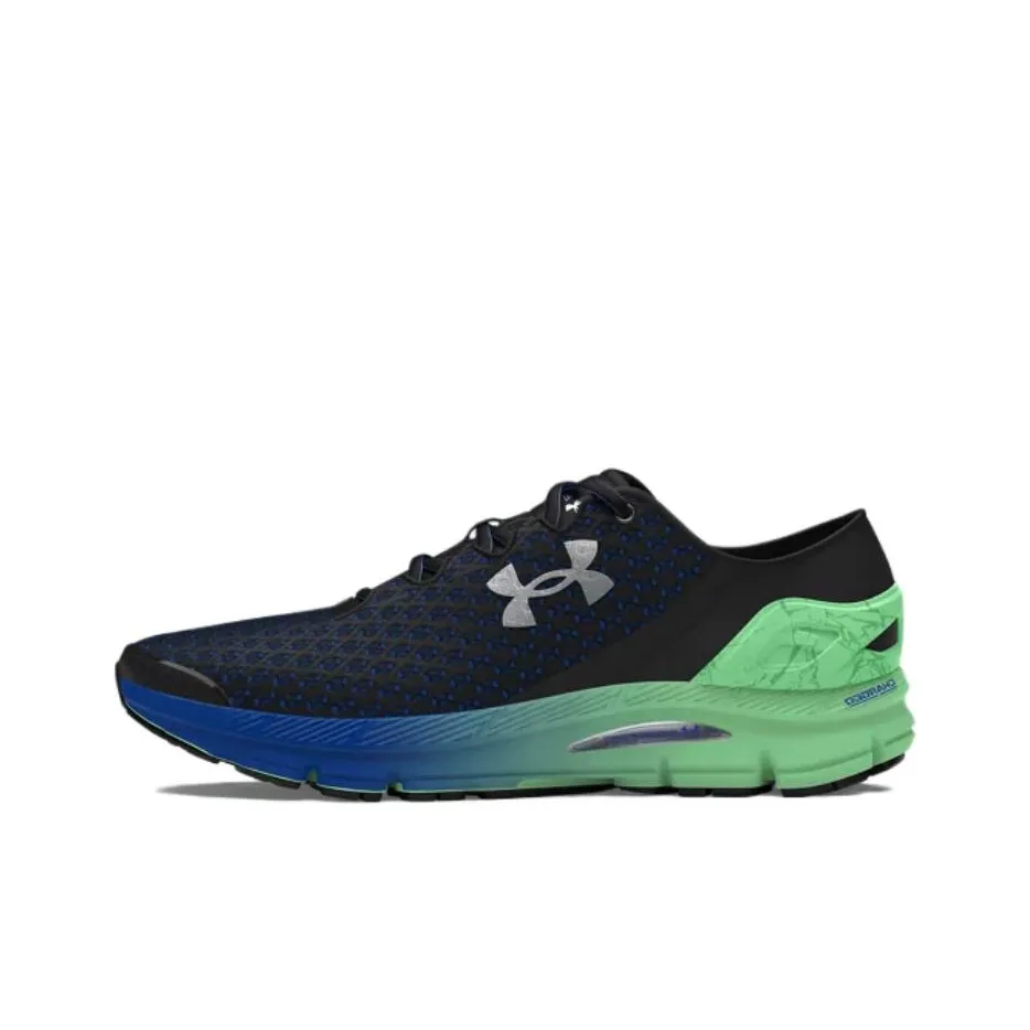 Under Armour Speedform Gemini Low Top Running Shoes Unisex Black Green