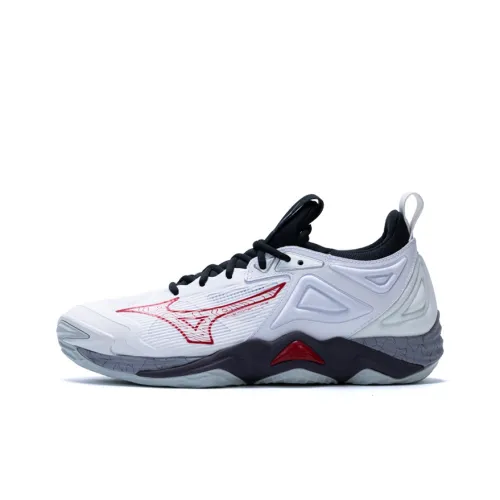 Mizuno Wave Momentum 3 Бадминтон Обувь Низкий Верх Красный Унисекс