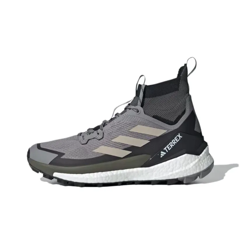 adidas Terrex FREE HIKER Slip-resistant Abrasion-resistant MID Топ Походная обувь Мужская Серый